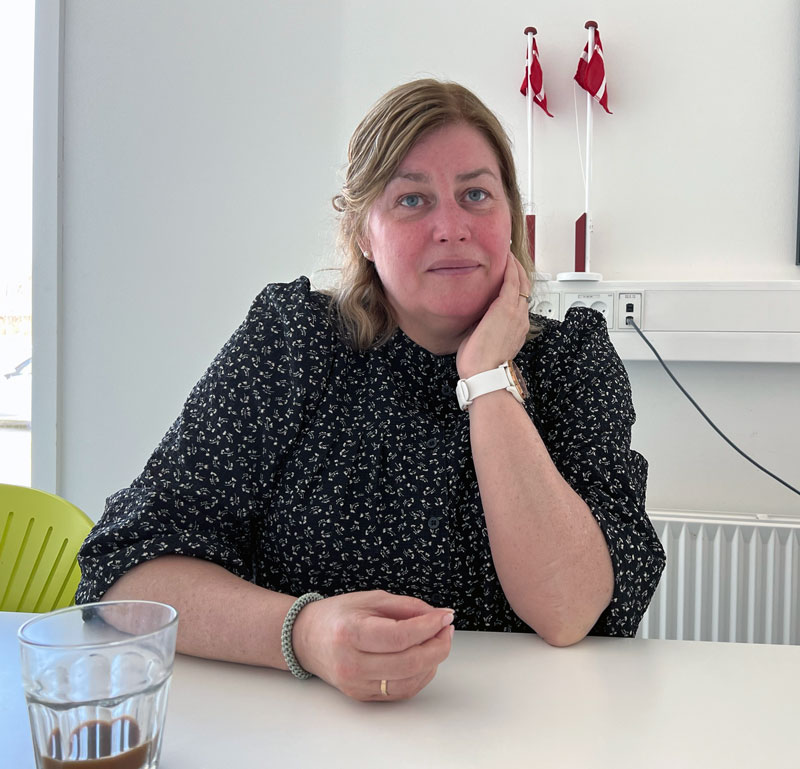 Vinni Stenholt holder en fortjent pause - Søften Nyt - Foto: Anders Godtfred-Rasmussen.