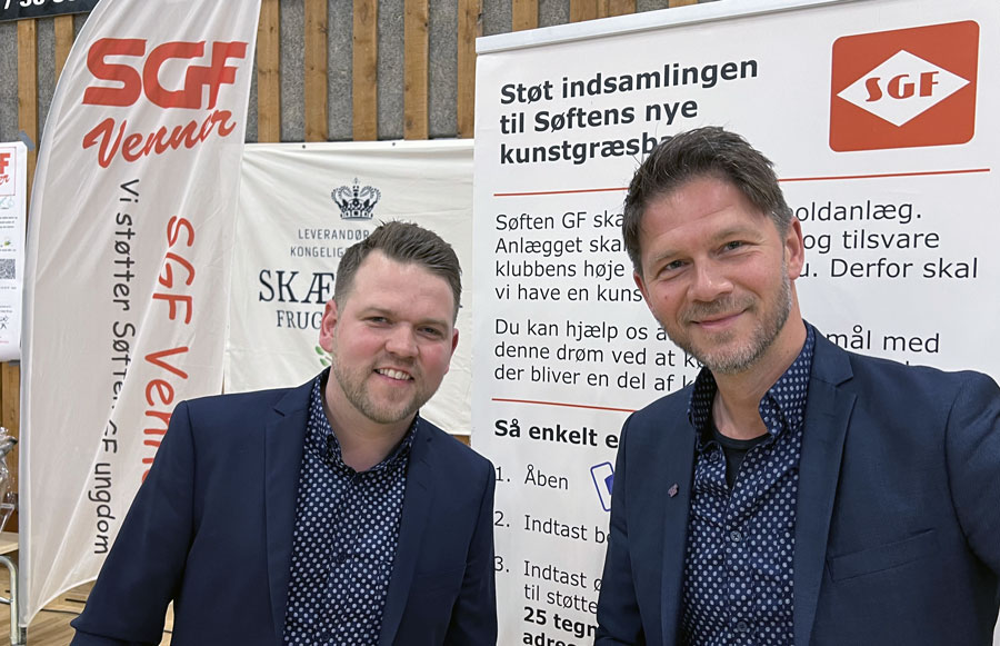 Christian og Anders fra Rema 1000 - Søften Nyt - Foto: Anders Godtfred-Rasmussen.