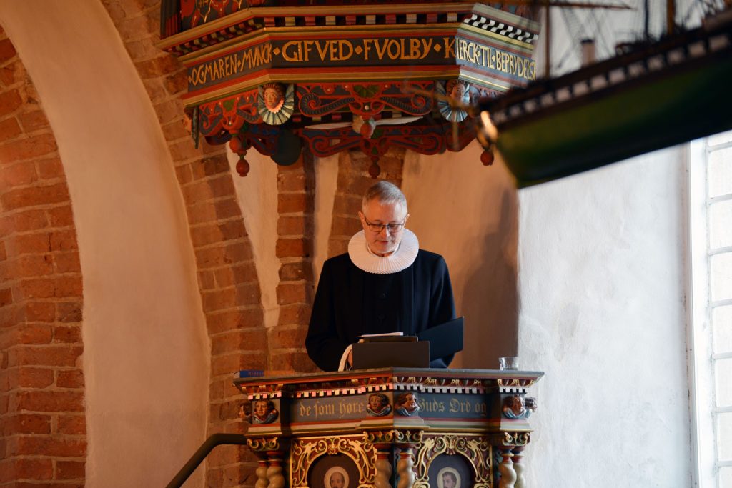 John i Foldby kirke - Søften Nyt - Foto: Anders Godtfred-Rasmussen.