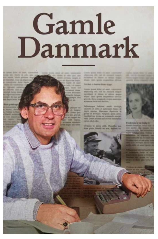 Billede af udsendelse ´Gamle Danmark` hvor Paul Hammerich gennemgik den nyere Danmarkshistorie fra 1945 - 1975 - Søften Nyt - Foto: Skærmprint fra DR.dk hjemmeside.